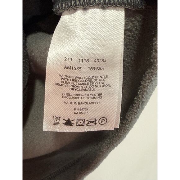 Columbia Mens Fleece Full Zip Vest Size L Gray and Black Gorpcore Hiking Fishing - Picture 5 of 6